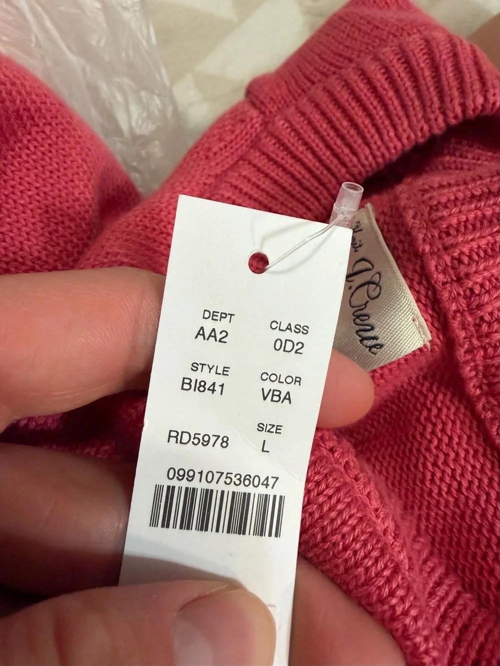 J crew vintage barn Heritage cotton crewneck sweater